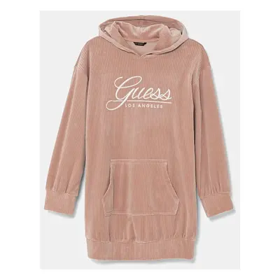 Dívčí šaty Guess růžová barva, mini, J4BK16 KCH92