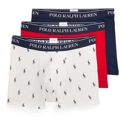 Boxerky Polo Ralph Lauren 3-pack pánské, šedá barva, 714830299