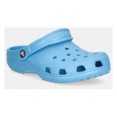 Dětské pantofle Crocs CLASSIC CLOG tyrkysová barva, 206991