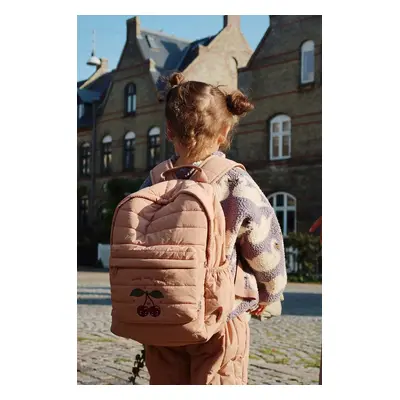 Dětský batoh Konges Sløjd JUNO QUILTED BACKPACK MIDI oranžová barva, velký, s aplikací, KS101249