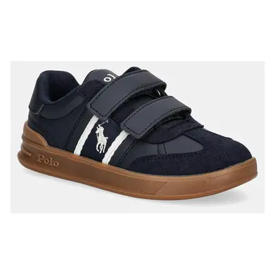 Dětské sneakers boty Polo Ralph Lauren HERITAGE COURT III EZ T-TOE tmavomodrá barva, RL01257410