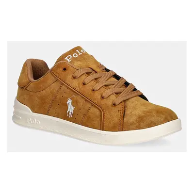 Dětské sneakers boty Polo Ralph Lauren HERITAGE COURT III béžová barva, RL01255250