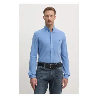 Bavlněná košile Polo Ralph Lauren regular, s límečkem button-down, 710654408