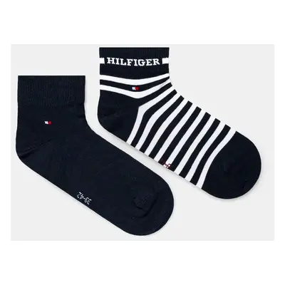 Ponožky Tommy Hilfiger 2-pack pánské, tmavomodrá barva, 701229851