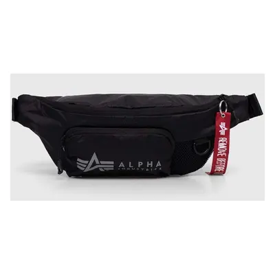 Ledvinka Alpha Industries černá barva, 118917.03-Black