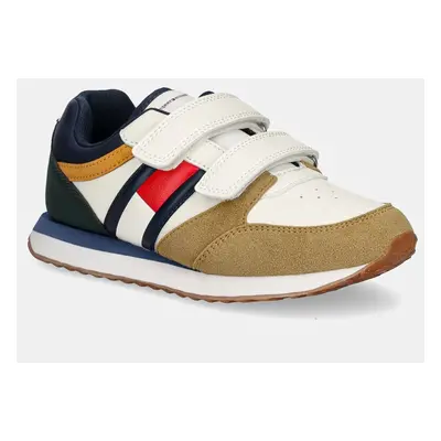 Sneakers boty Tommy Hilfiger hnědá barva, T1B9-33661