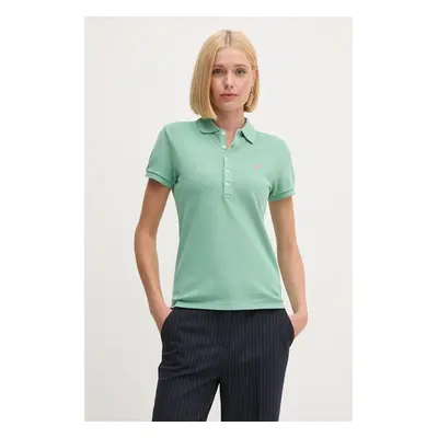 Bavlněné polo tričko Polo Ralph Lauren zelená barva, 211939271