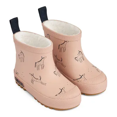 Dětské holínky Liewood Jesse Thermo Rainboot růžová barva, LW13042