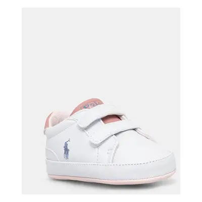 Dětské sneakers boty Polo Ralph Lauren HERITAGE COURT II EZ LAYETTE bílá barva, RL00989110