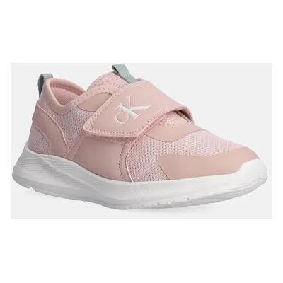 Dětské sneakers boty Calvin Klein Jeans růžová barva, V1A9-80992