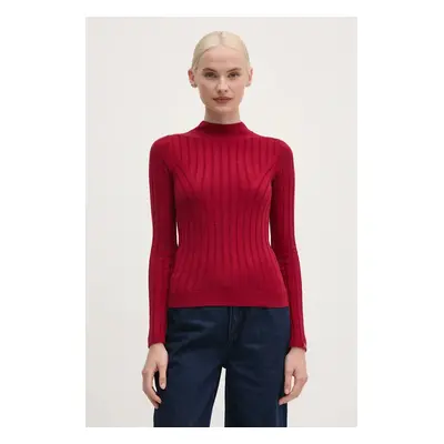 Svetr Pepe Jeans IZABEL TURTLENECK dámský, červená barva, PL702224