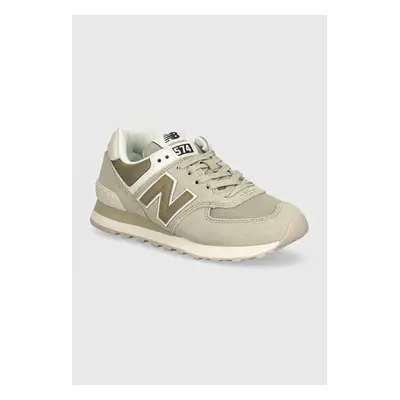 Sneakers boty New Balance 574 zelená barva, WL574DP2