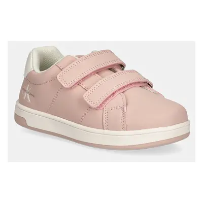 Dětské sneakers boty Calvin Klein Jeans růžová barva, V1A9-80972