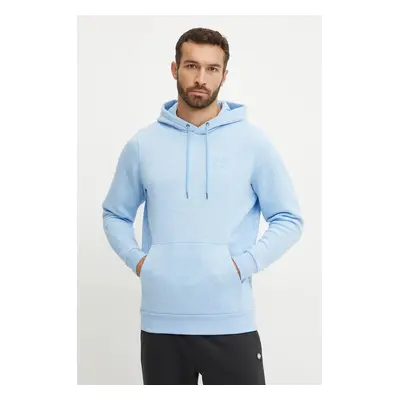 Mikina Under Armour pánská, modrá barva, s kapucí, s potiskem