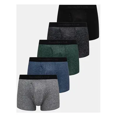 Boxerky Abercrombie & Fitch 5-pack pánské, černá barva, KI114-4033