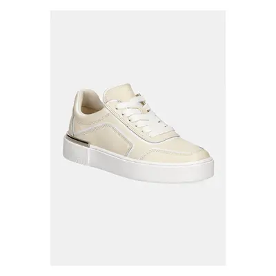 Kožené sneakers boty Dkny Baylor béžová barva, K3491306