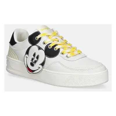 Sneakers boty Desigual FANCY MICKEY bílá barva, 24WSKP10 1000