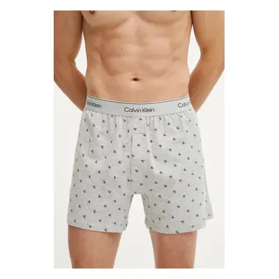 Boxerky Calvin Klein Underwear pánské, šedá barva, 000NM2848E