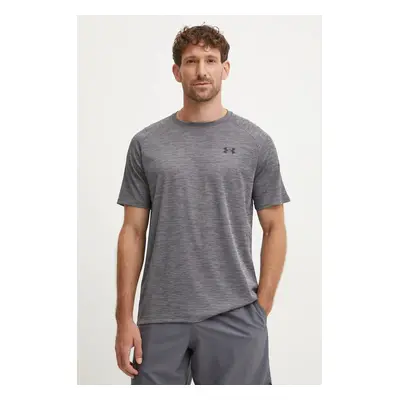 Tréninkové tričko Under Armour Tech Textured šedá barva, 1382796