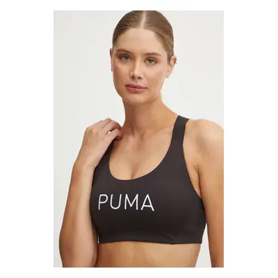 Sportovní podprsenka Puma 4Keeps Eversculpt černá barva, 524785