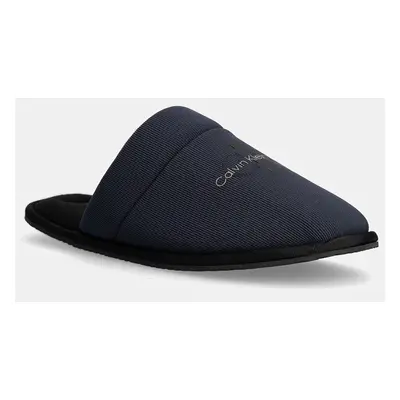 Pantofle Calvin Klein Jeans HOTEL SLIPPER tmavomodrá barva, YM0YM01134