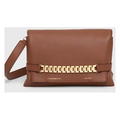 Kožené psaníčko Victoria Beckham Chain Pouch bílá barva, B223AAC004769A