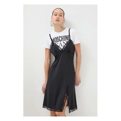 Šaty Moschino Jeans černá barva, mini