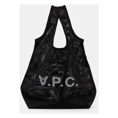 Taška A.P.C. sac shopping rebound černá barva, PSAEU.H61679