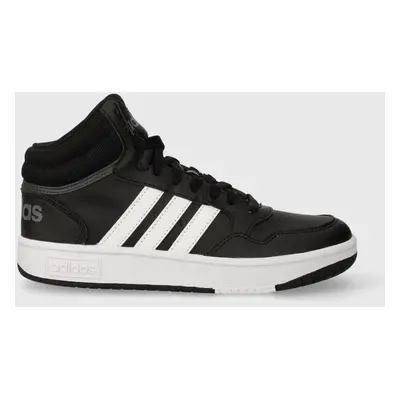 Dětské sneakers boty adidas Originals HOOPS 3.0 MID K černá barva