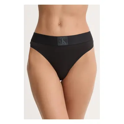 Tanga Calvin Klein Underwear černá barva, 000QF7967E