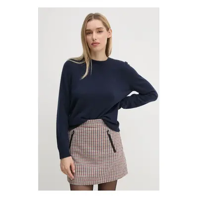 Svetr Tommy Hilfiger dámský, tmavomodrá barva, lehký, WW0WW43202