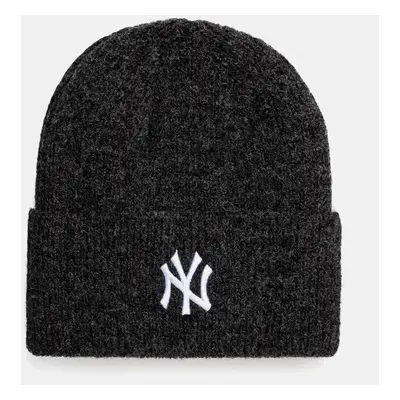 Čepice z vlněné směsi New Era NEW YORK YANKEES šedá barva, 60565262