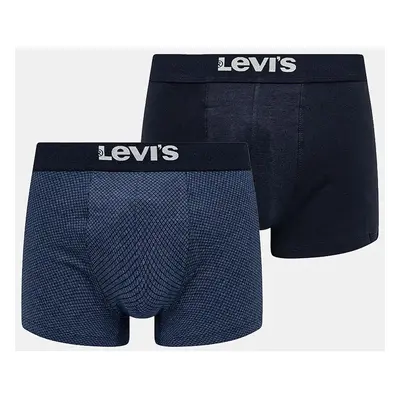 Boxerky Levi's 2-pack pánské, tmavomodrá barva, 37149-1024