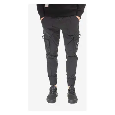 Kalhoty Alpha Industries Jogger pánské, černá barva, ve střihu cargo, 108203.03-black