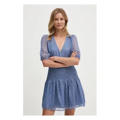 Šaty Pepe Jeans NIKKI modrá barva, mini, PL953564