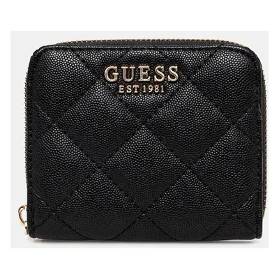 Peněženka Guess CARLY černá barva, SWQG95 09137