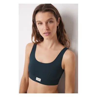 Podprsenka women'secret SEAMLESS 2 zelená barva, 5108607