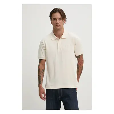 Bavlněné polo tričko Guess Jeans béžová barva, M4BP29 KCJV1