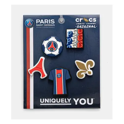 Připínačky pro dětské boty Crocs Paris St Germain 5-pack tmavomodrá barva, 10012289