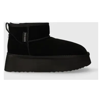 Semišové sněhule Steve Madden Campfire černá barva, SM11002737