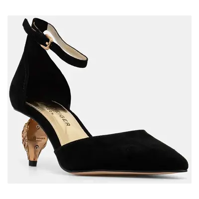 Lodičky Kurt Geiger London Eagle Heel Pump černá barva, 3431305209