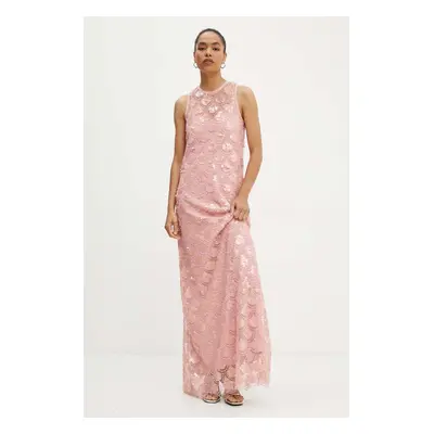 Šaty Rotate No Sleeve Maxi Dress růžová barva, maxi, 1132211922