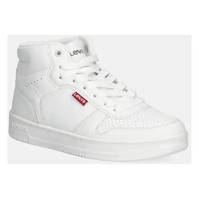 Sneakers boty Levi's DRIVE S HIGH bílá barva, 000EJ-0001