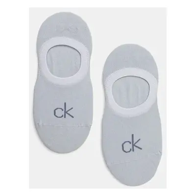 Ponožky Calvin Klein 2-pack dámské, modrá barva, 701228801