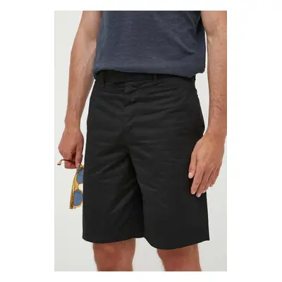 Šortky AllSaints COMO SHORT pánské, černá barva, hladké, MT002Y