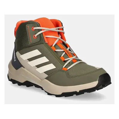 Dětské boty adidas TERREX TERREX AX4R MID zelená barva, IF6523