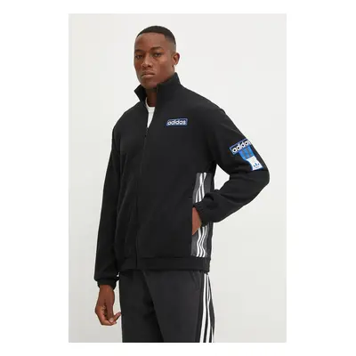 Mikina adidas Originals Puffer Adibreak Tracktop pánská, černá barva, s aplikací, IY4847