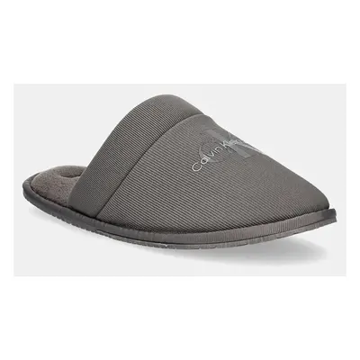 Pantofle Calvin Klein Jeans HOTEL SLIPPER šedá barva, YM0YM01134