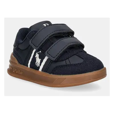 Dětské sneakers boty Polo Ralph Lauren HERITAGE COURT III EZ T-TOE tmavomodrá barva, RL00503410