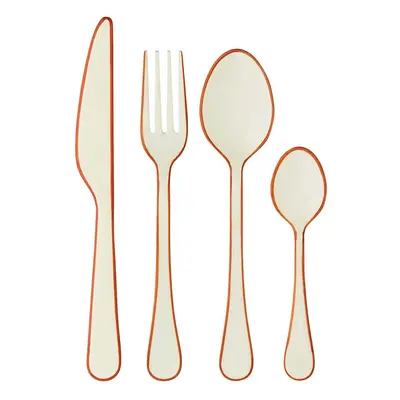 Sada příborů Madam Stoltz Enamel Cutlery 4-pack